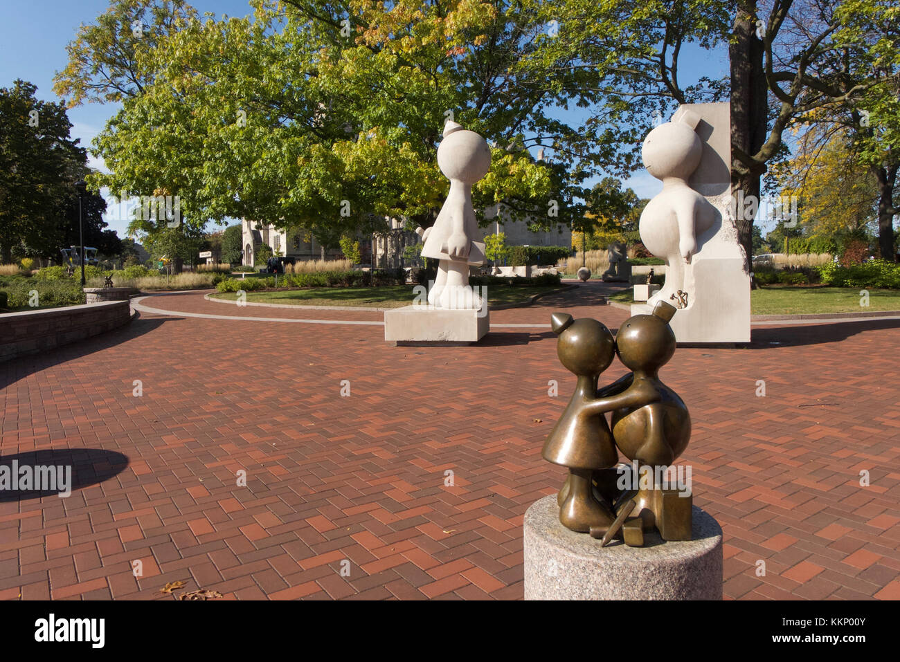 Memorial art gallery sculpture park, Rochester NY. Banque D'Images