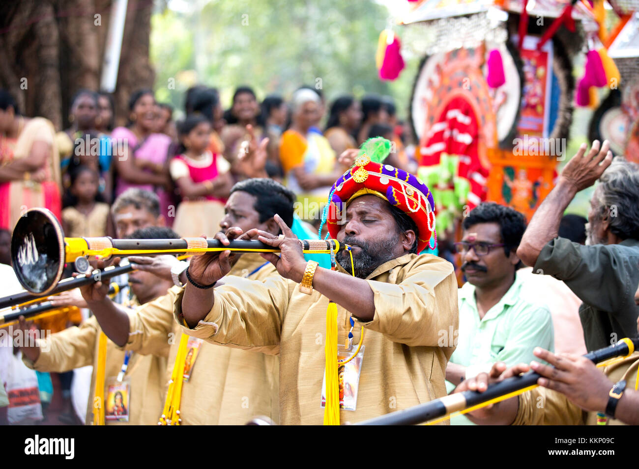 Festivals Festivals en Inde,danse,kerala kerala kathakali,formes,theyyam,pulikkali,danse,tigre onam,artistes lgbt colorés,festival indien Banque D'Images