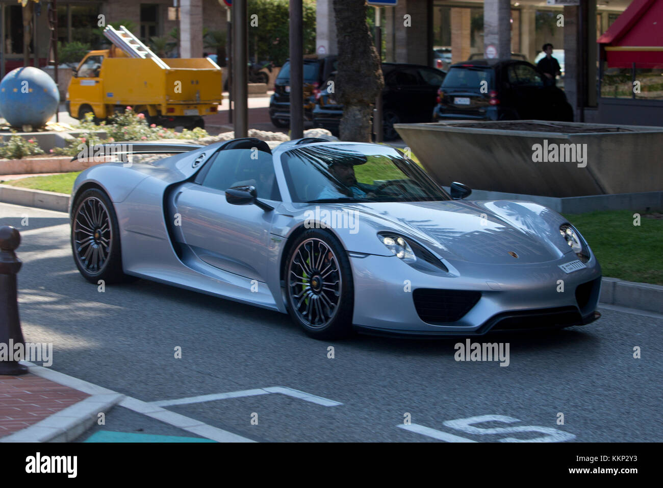 Porsche 918 spyder à Monaco, Monte-carlo Banque D'Images