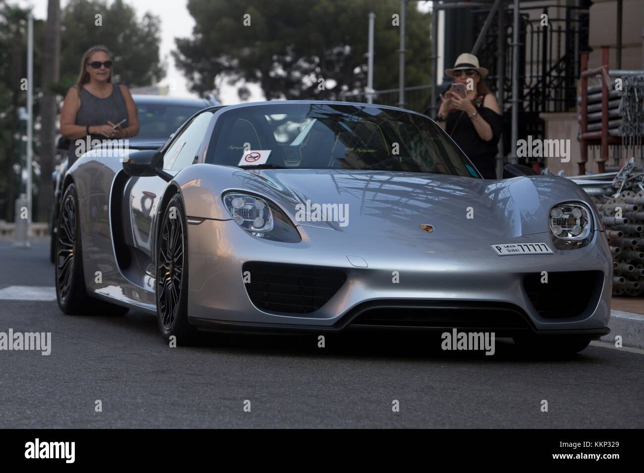 Porsche 918 spyder à Monaco, Monte-carlo Banque D'Images