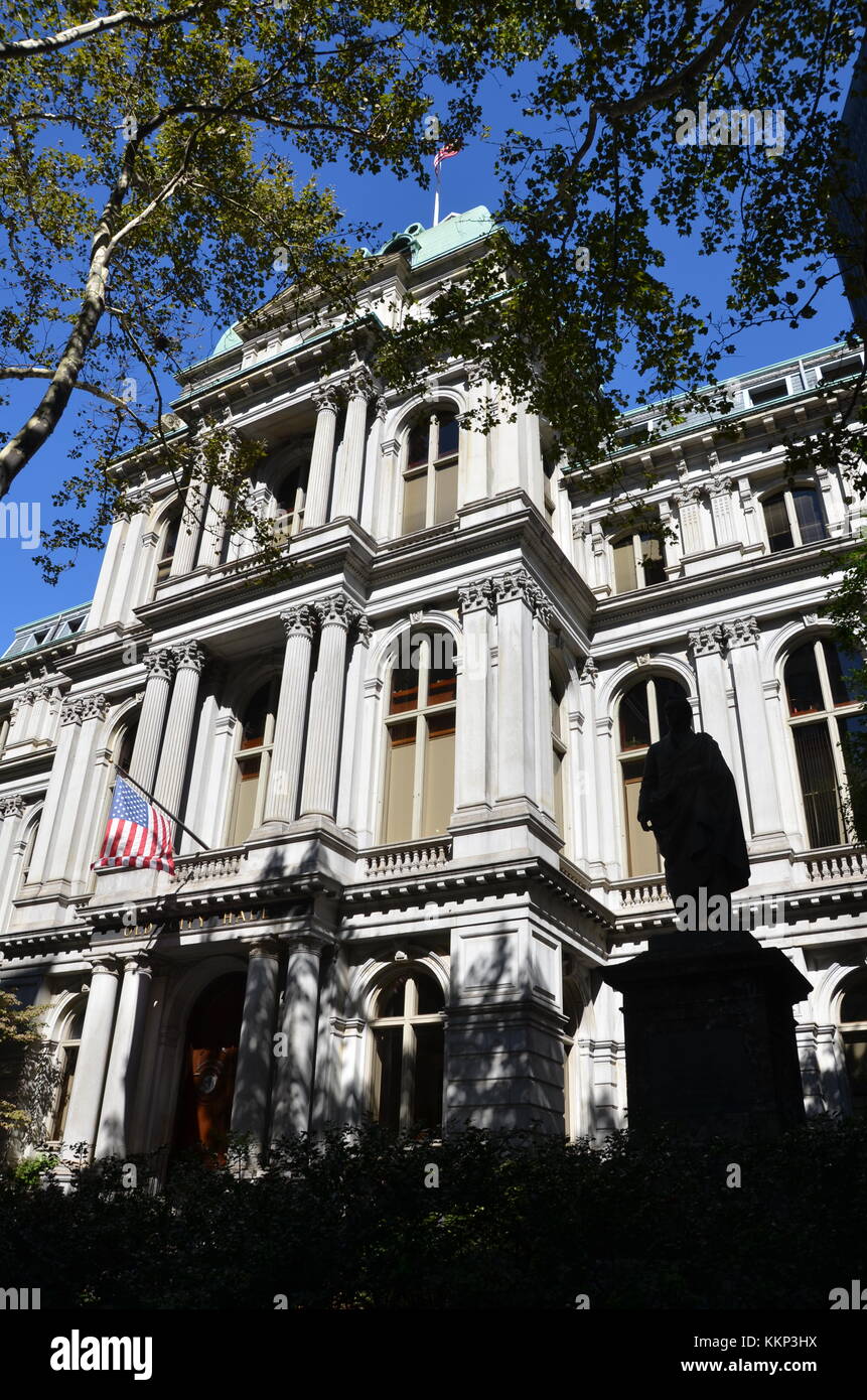 L'ancien hôtel de ville de masse Boston Banque D'Images