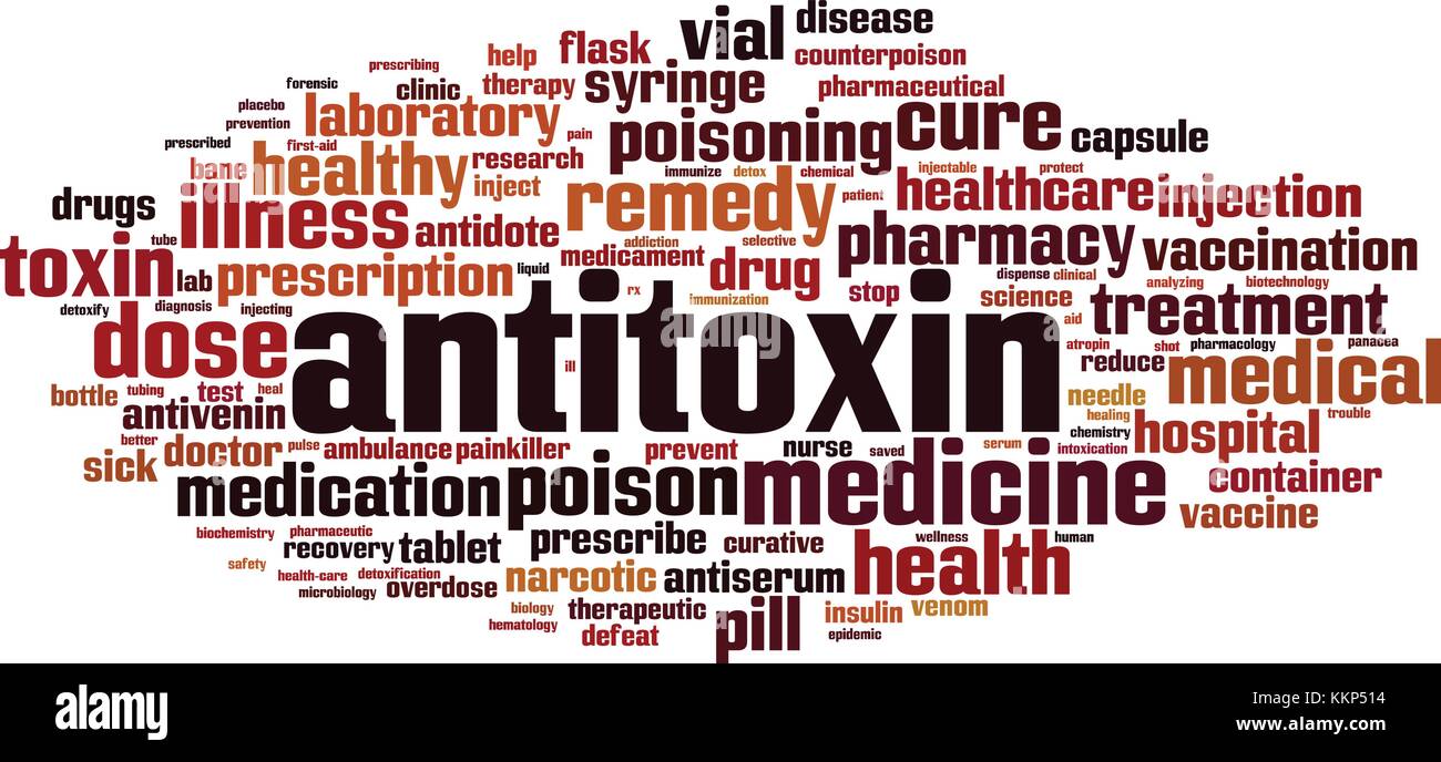 Mot d'antitoxine concept cloud. vector illustration Illustration de Vecteur