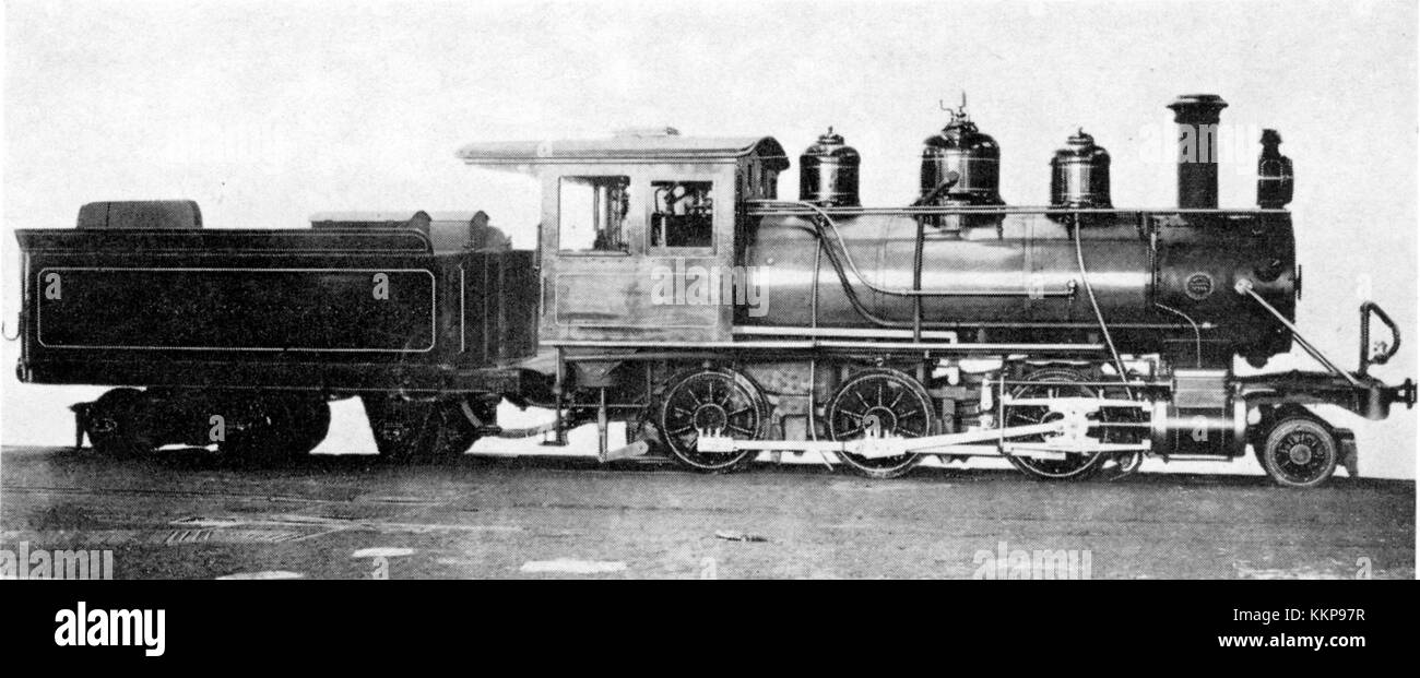 NGR 513 est une locomotive utilisée précédemment sur le chemin de fer Zululand en Afrique du Sud. Elle fait maintenant partie d'une collection d'équipements ferroviaires historiques, mettant en valeur la technologie des locomotives du début du XXe siècle. Banque D'Images