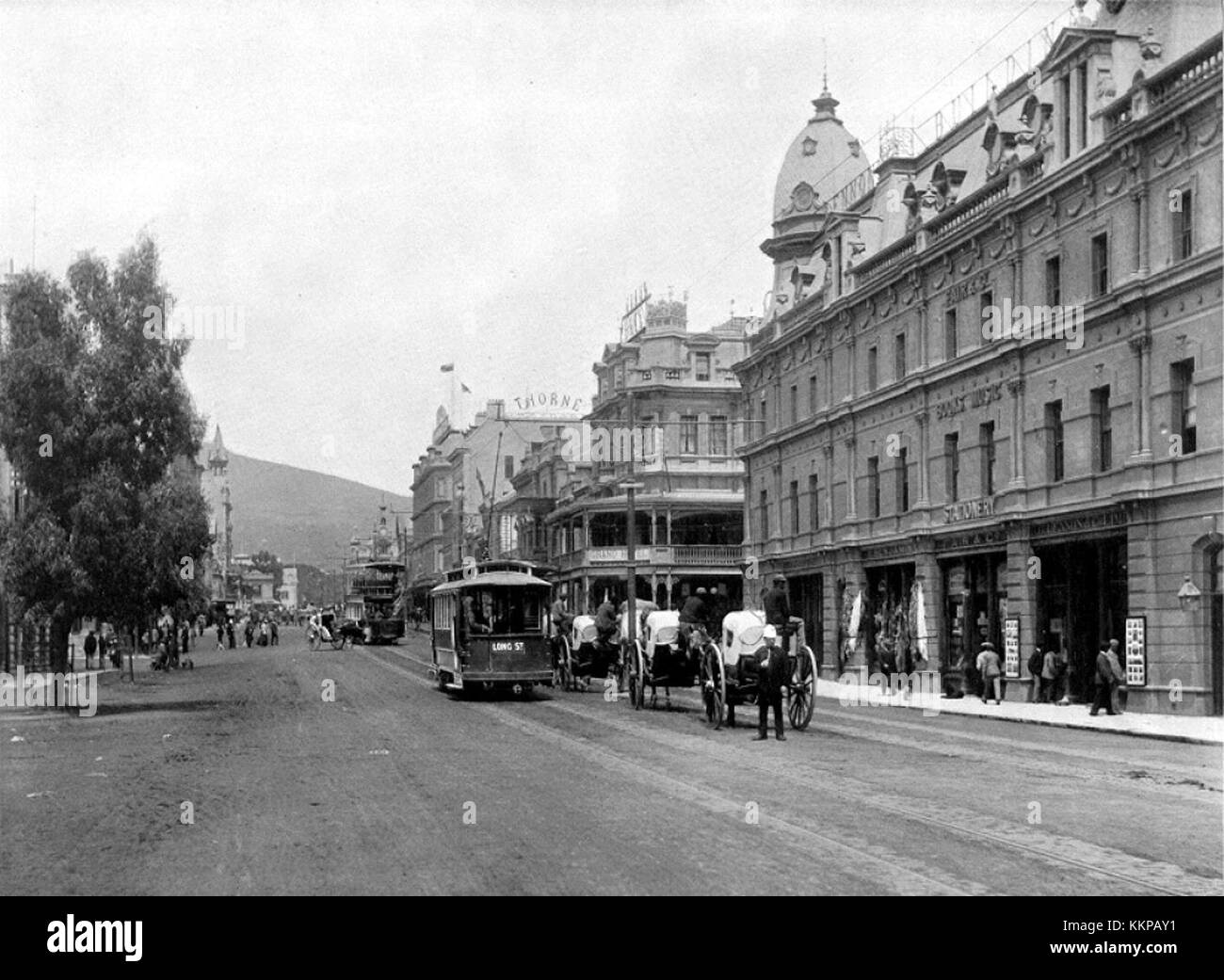 Adderley Street, Cape Town, à la recherche de SW ca. 1897 Banque D'Images