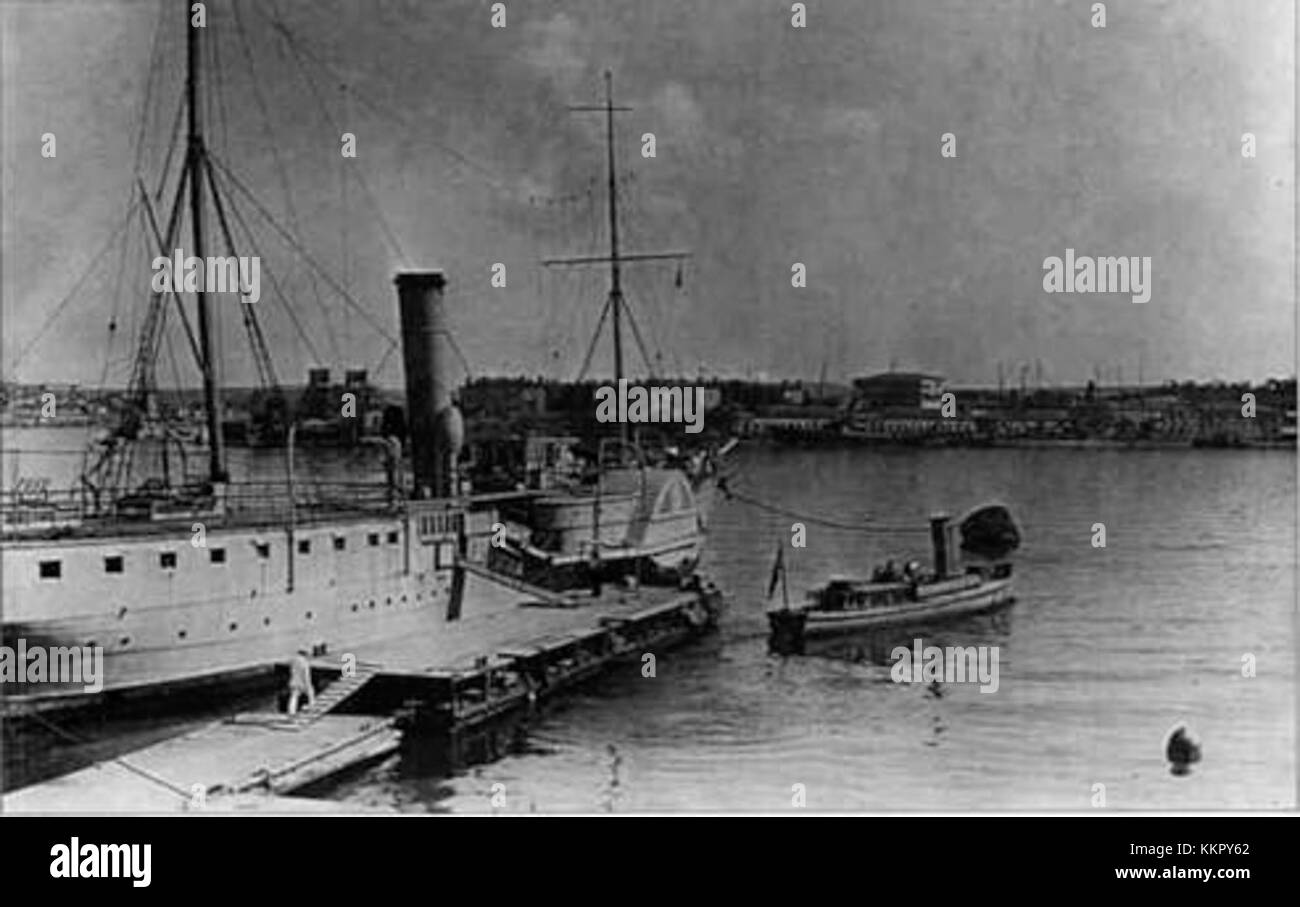 Le Velikaya Knyaginya Olga est un bateau à aubes, un type de bateau à vapeur connu pour ses grandes roues à aubes utilisées pour la propulsion. Ce bateau à vapeur est connu pour son utilisation historique dans le transport de passagers sur les rivières. Banque D'Images