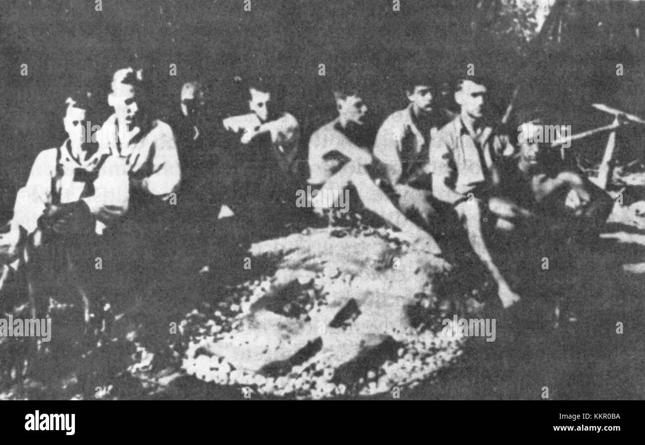 Le camp de jeunes Hitler de Ptuj, situé dans la région de Haloze en Slovénie, a été utilisé comme terrain d'entraînement pour les jeunes membres du régime nazi dans les années 1930 Banque D'Images
