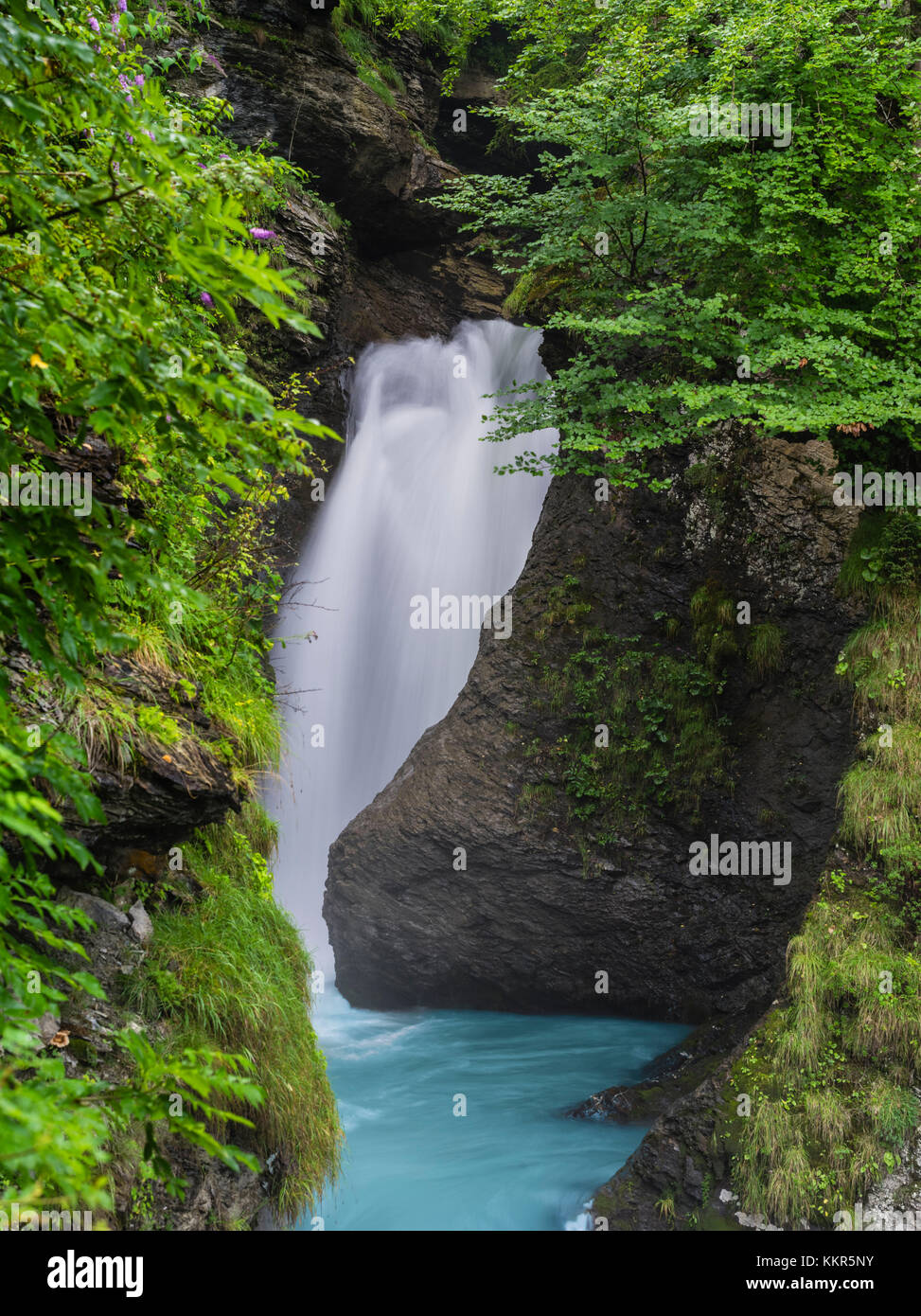 Reichenbach falls à Meiringen dans l'Oberland bernois Banque D'Images