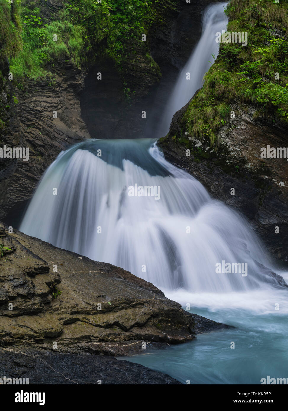 Reichenbach falls à Meiringen dans l'Oberland bernois Banque D'Images