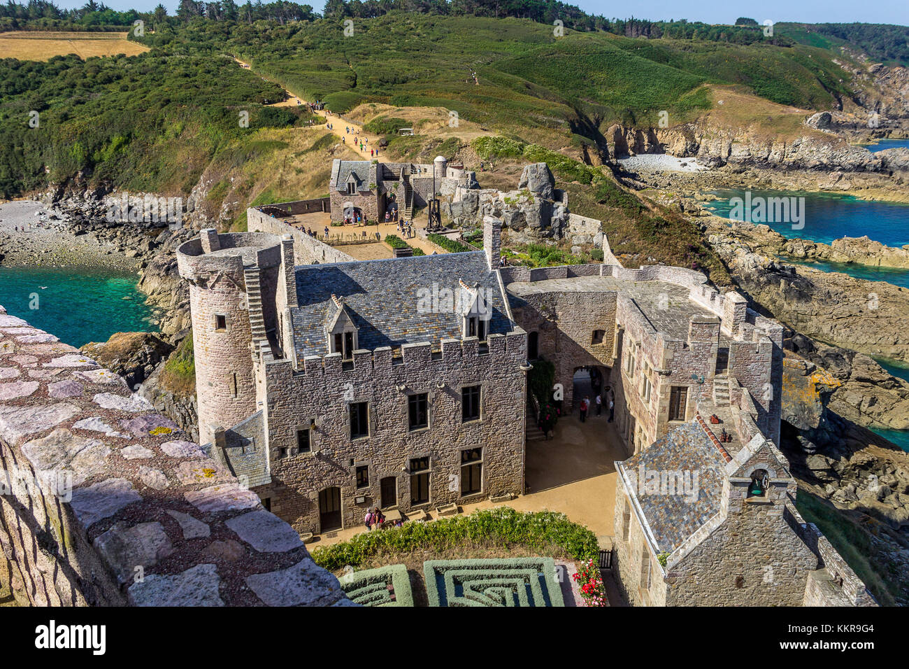 Château de la Roche Goyon (Fort la Latte) en France Banque D'Images