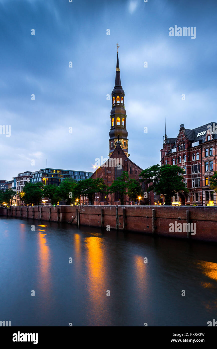 L'église Sainte Catherine à Hambourg Banque D'Images