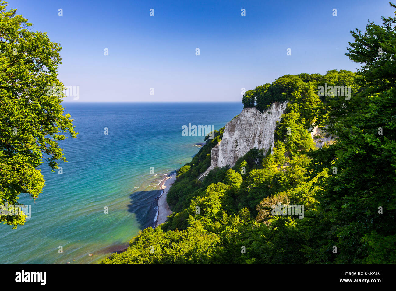 Le célèbre roi Königsstuhl (président) sur l'île allemande de Rügen Banque D'Images