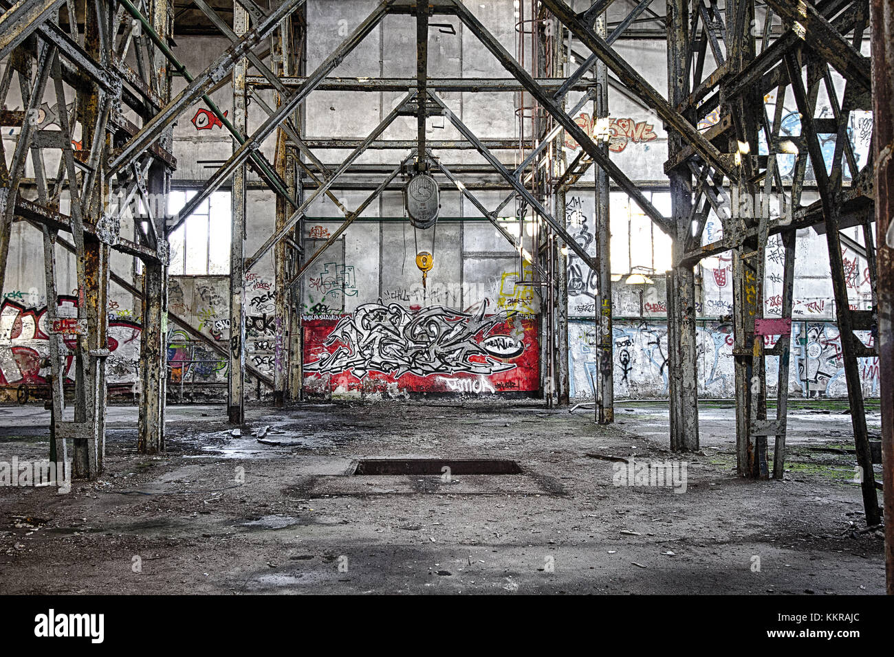 L'ancienne Südzentrale Wilhelmshaven avant elle a été démantelée Banque D'Images