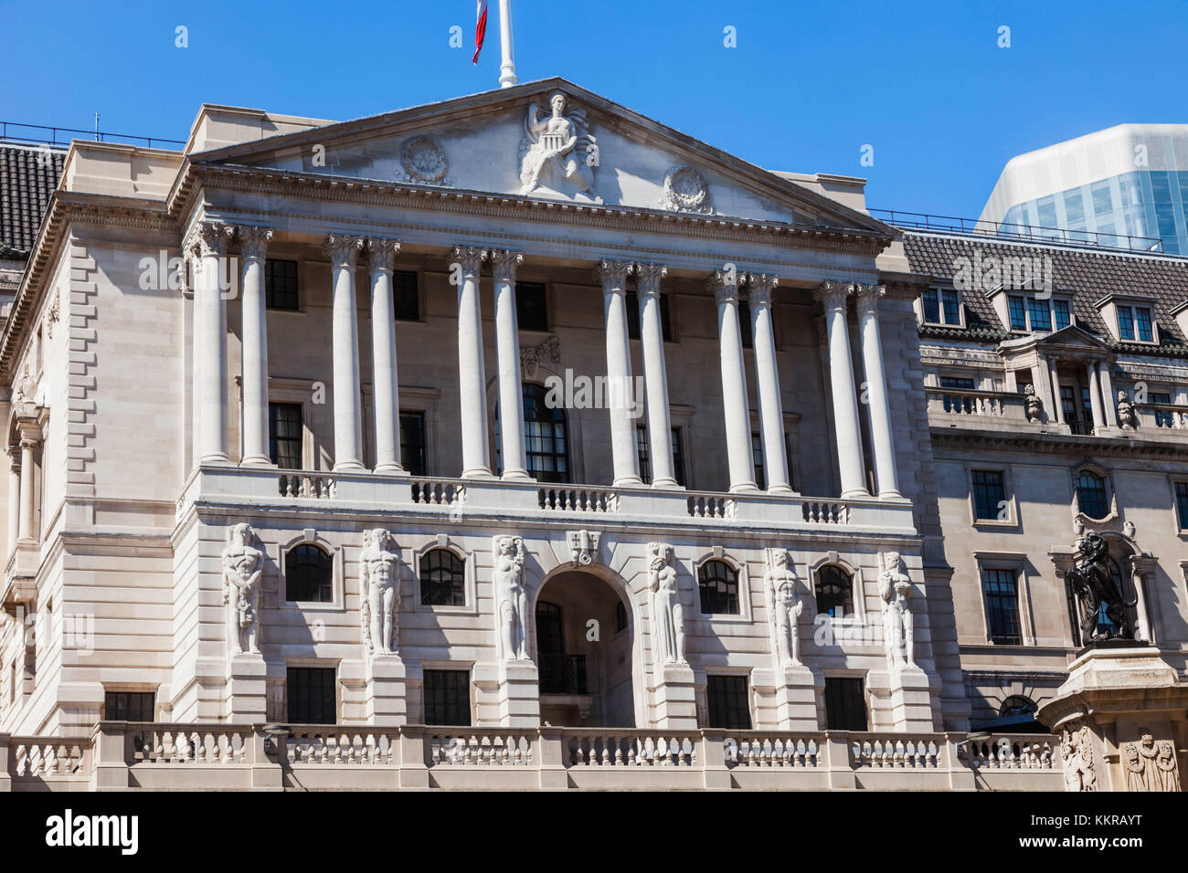L'Angleterre, Londres, ville de Londres, la banque d'Angleterre et Threadneedle Street Banque D'Images