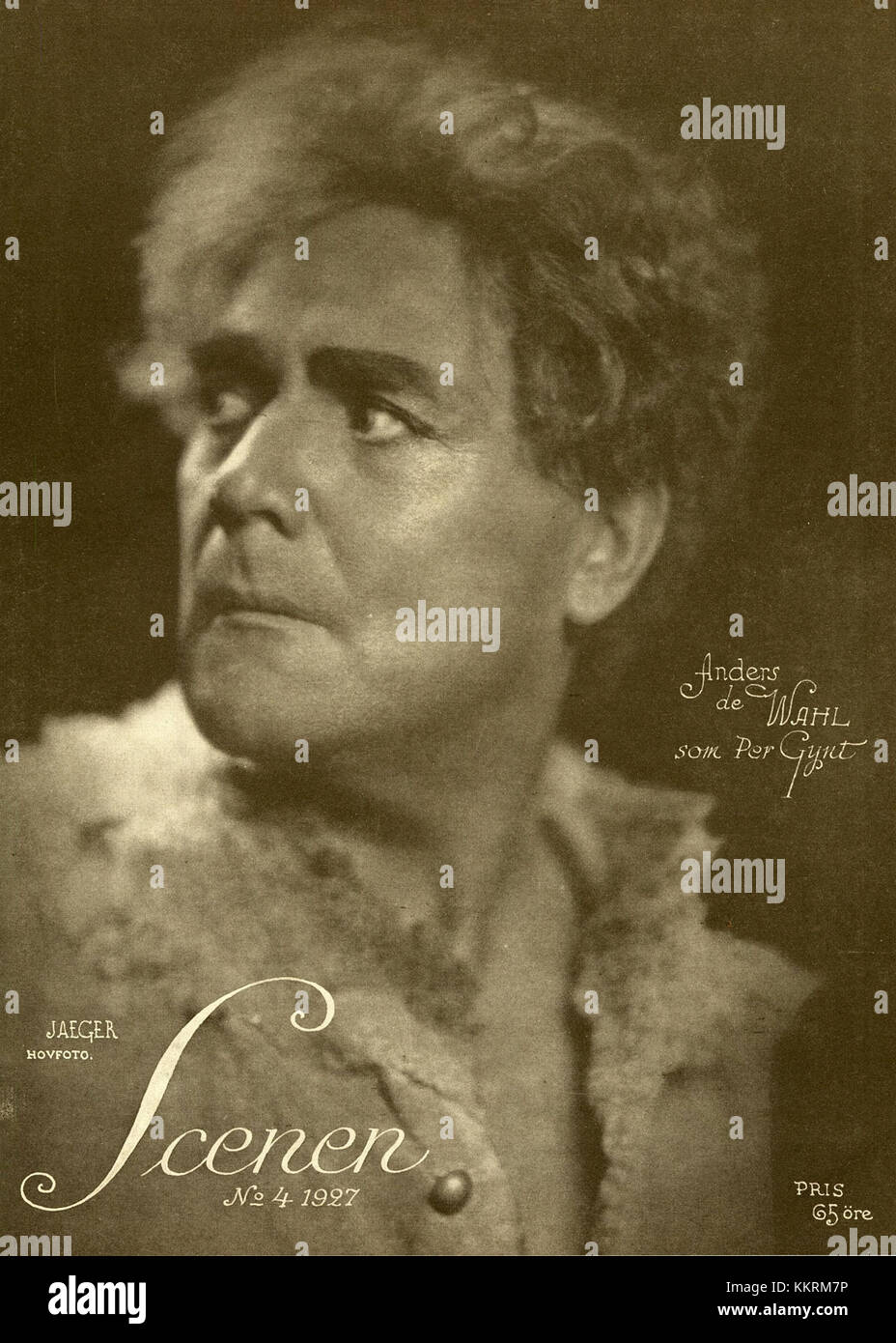 Anders de Wahl était un acteur suédois renommé, connu pour son travail dans la production de 1927 'Scenen', qui a marqué un point important dans sa carrière d'acteur. Banque D'Images