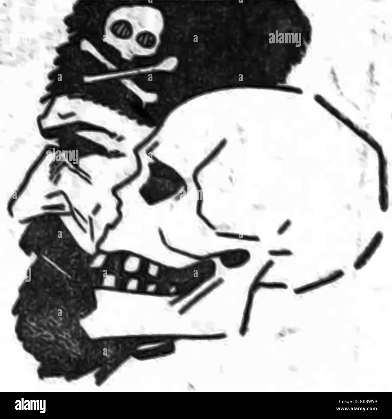 Chetnik et Skull Banque D'Images