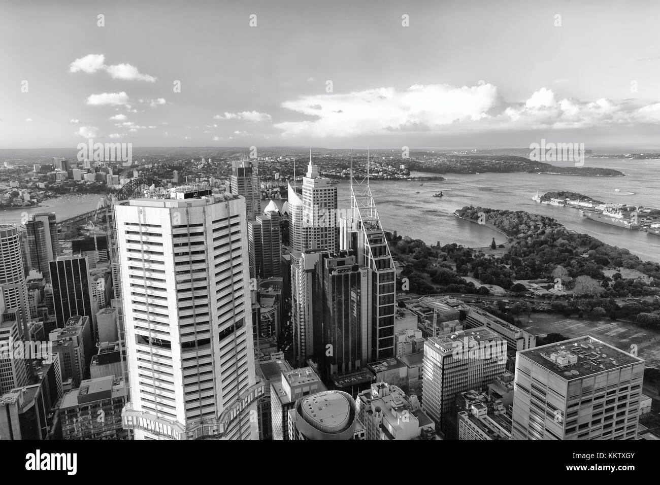 En australie sydney la vue depuis la tour gratte-ciel des yeux et de la chambre Banque D'Images