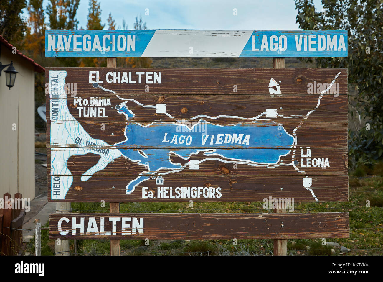 Route de l'hôtel La Leona, route 40, Patagonie, Argentine, Amérique du Sud Banque D'Images