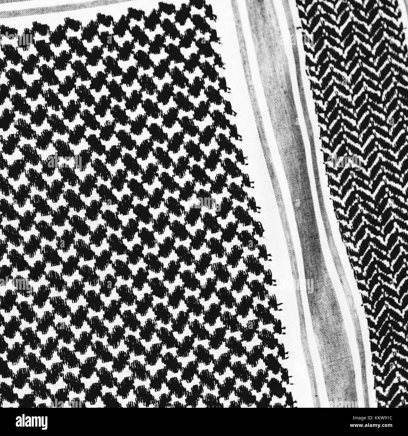 La texture de la symbolique traditionnelle de coton foulard arabe comme background abstract Banque D'Images