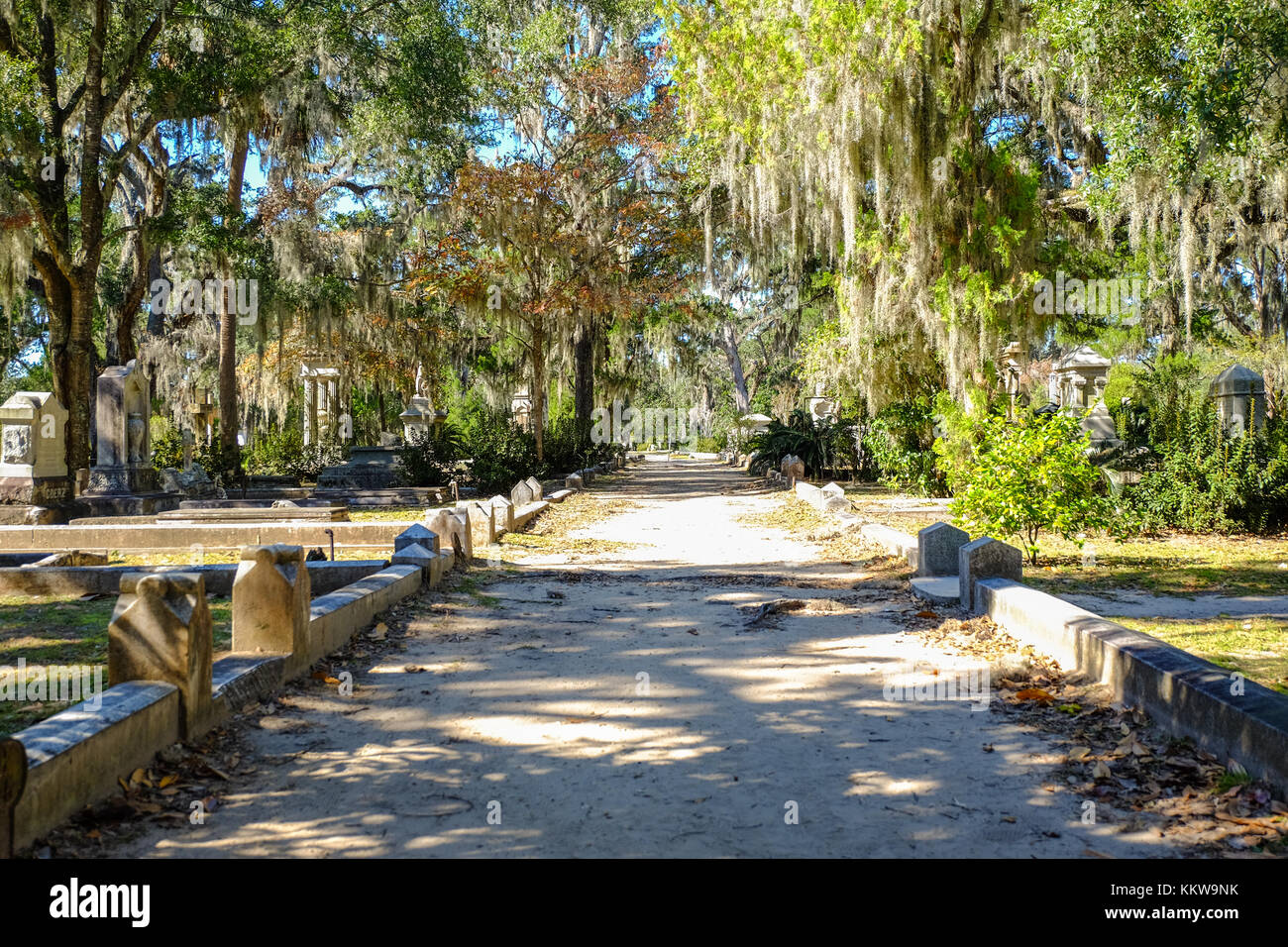 Cimetière Bonaventure à Savannah, Géorgie. Banque D'Images