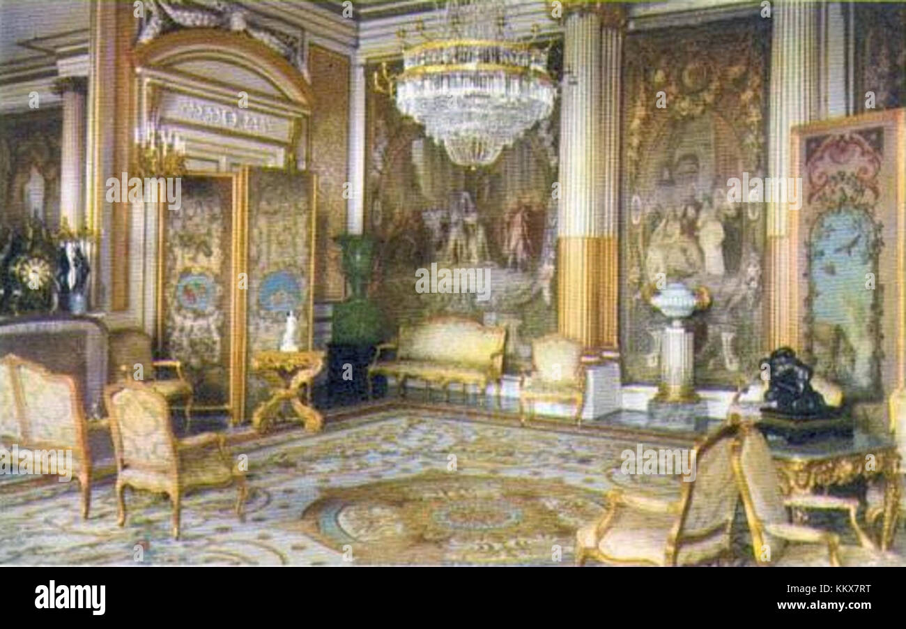 Audiensrummet, ou salle d'audience, est un espace cérémoniel généralement utilisé pour des réunions ou des événements, souvent trouvé dans les palais royaux ou les bâtiments gouvernementaux. La salle est connue pour son design grandiose et son importance historique. Banque D'Images