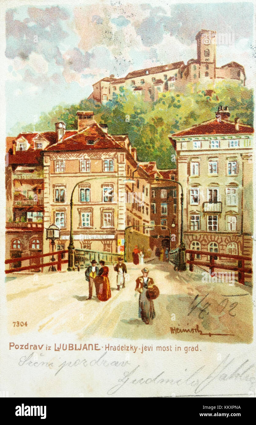 Le compte est bon 1900-carte-postale-de-ljubljana-2-kkxpna