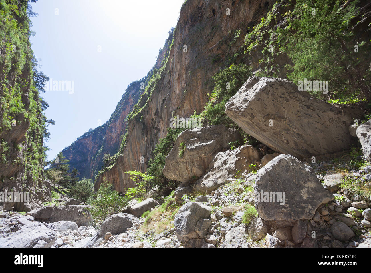 Crète - Grèce - Les roches d'Samaria-Gorge, Europe Banque D'Images