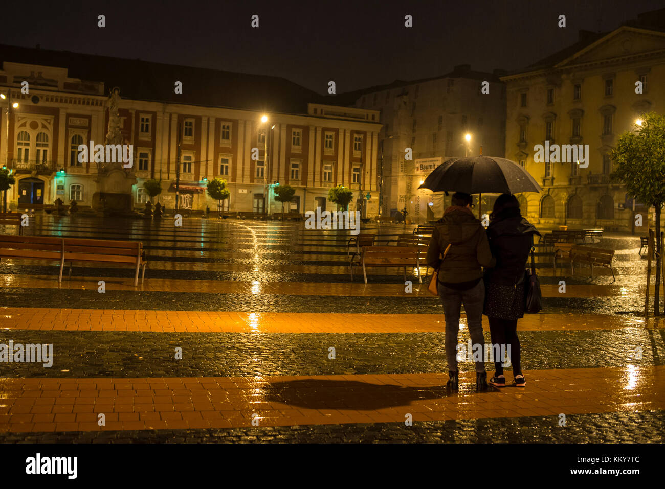 Libertys Square, Timisoara, Roumanie Banque D'Images