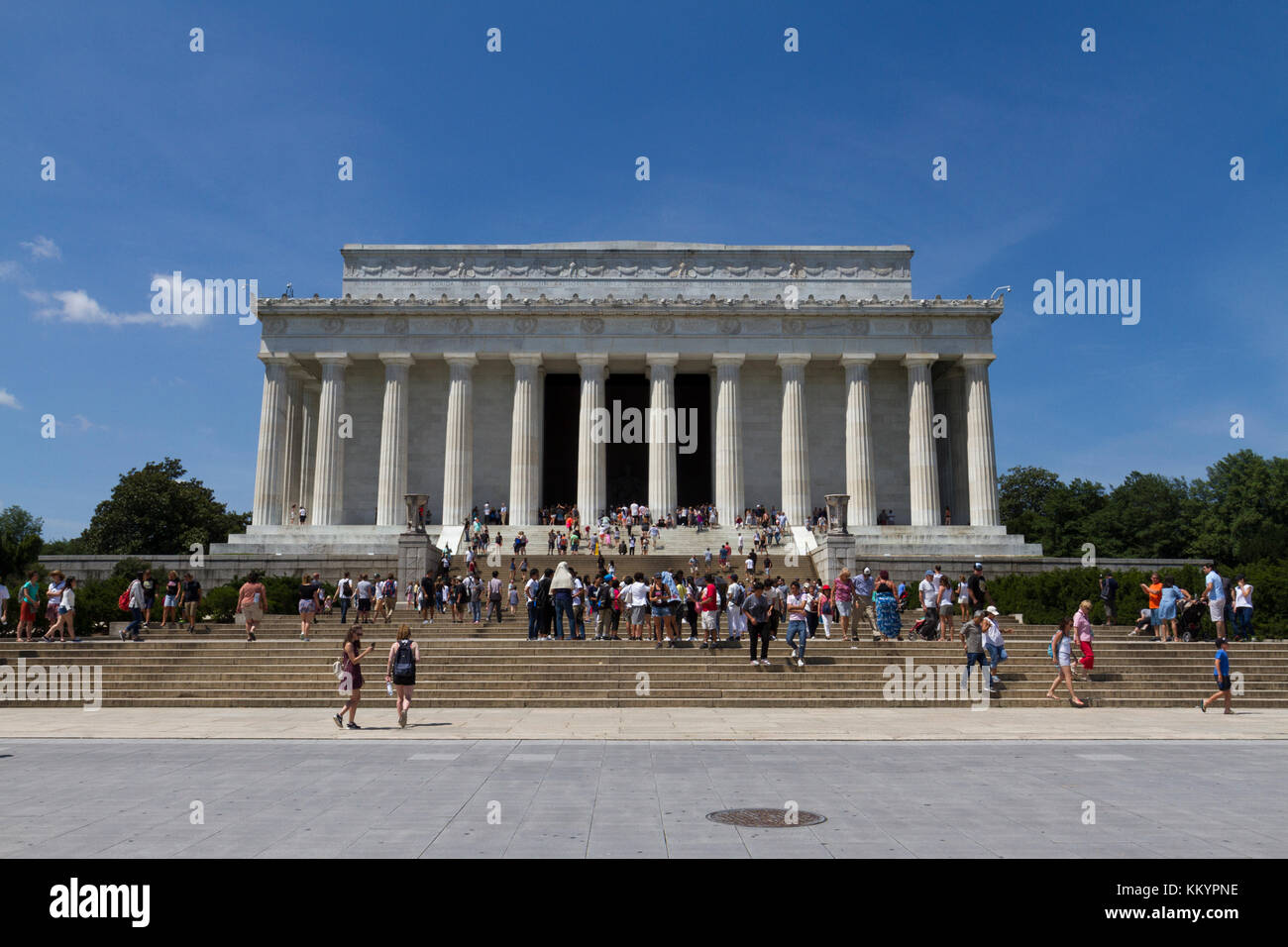 Le Lincoln Memorial, Washington DC, USA. Banque D'Images