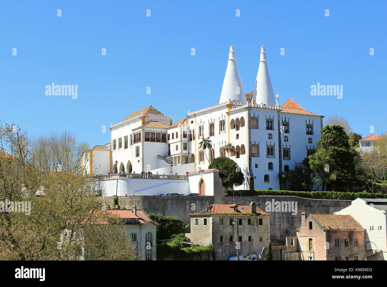 Le Palais National de Sintra, Portugal Banque D'Images