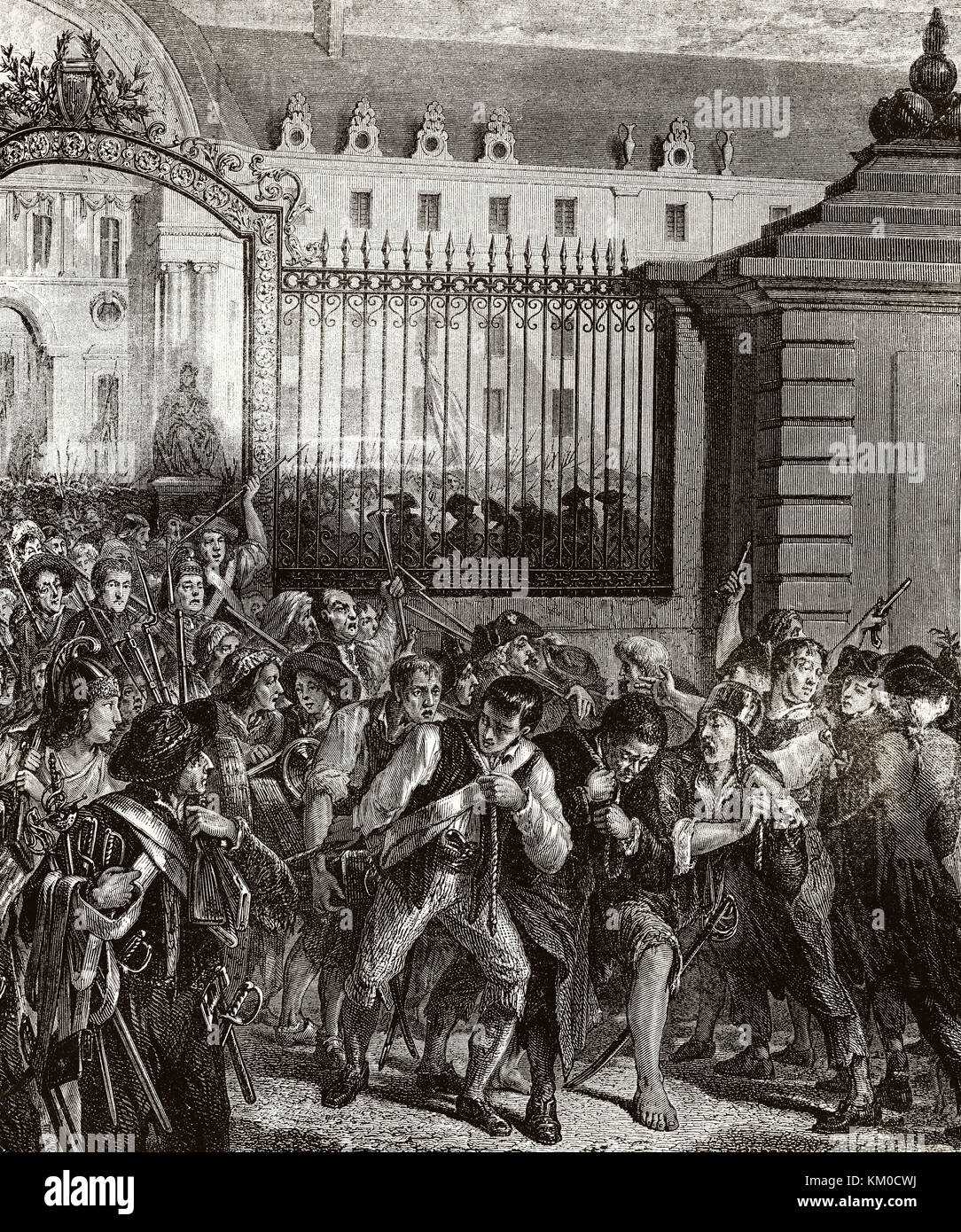 La prise de la Bastille en 1789, le symbolique début de la Révolution française Banque D'Images