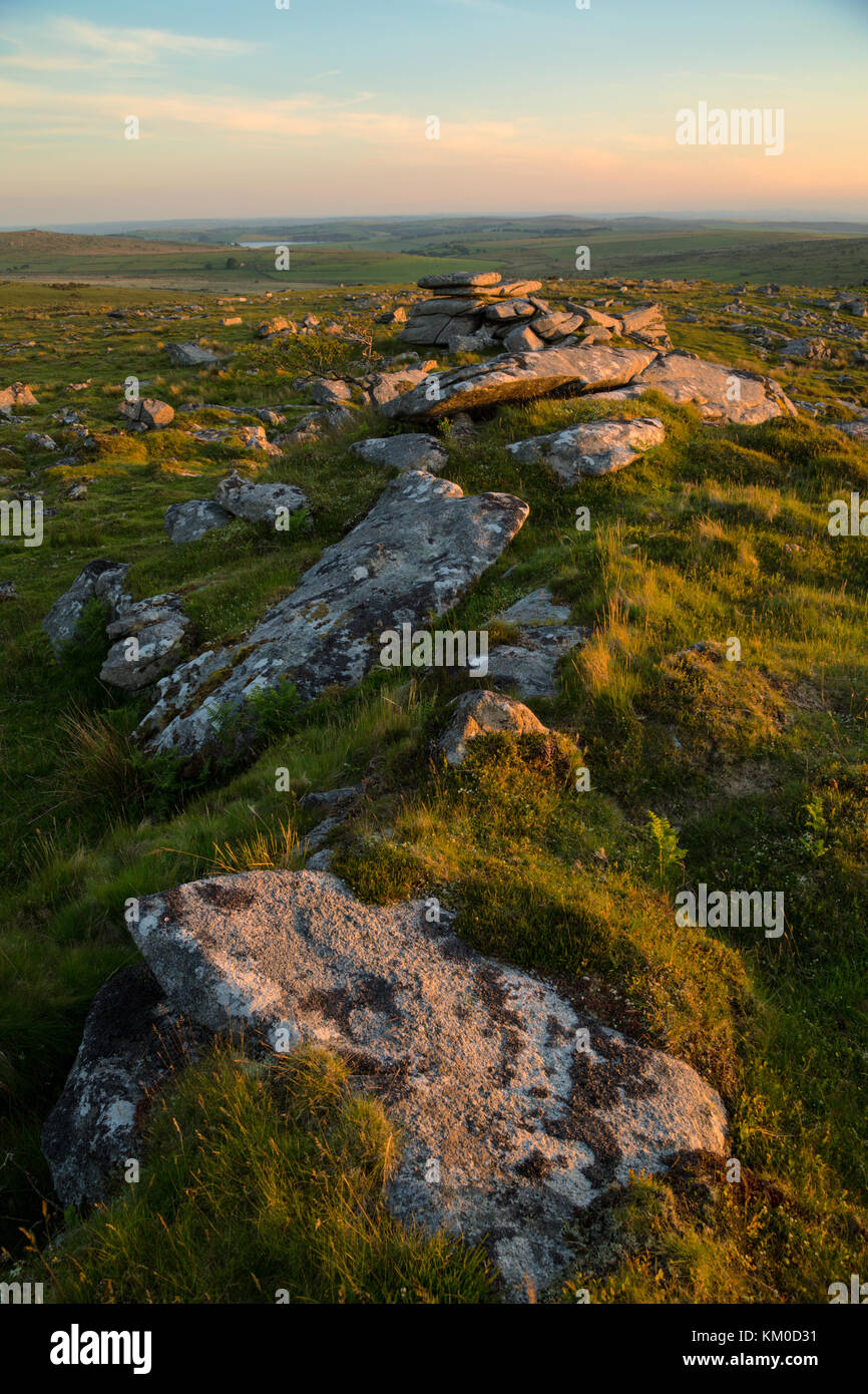 Composite kilmar tor sur Bodmin Moor Banque D'Images