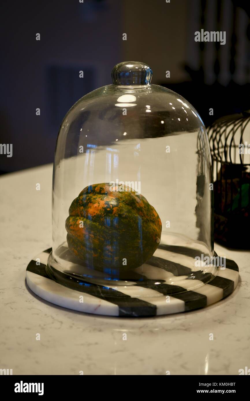 Acorn squash sur cuisine Island Banque D'Images