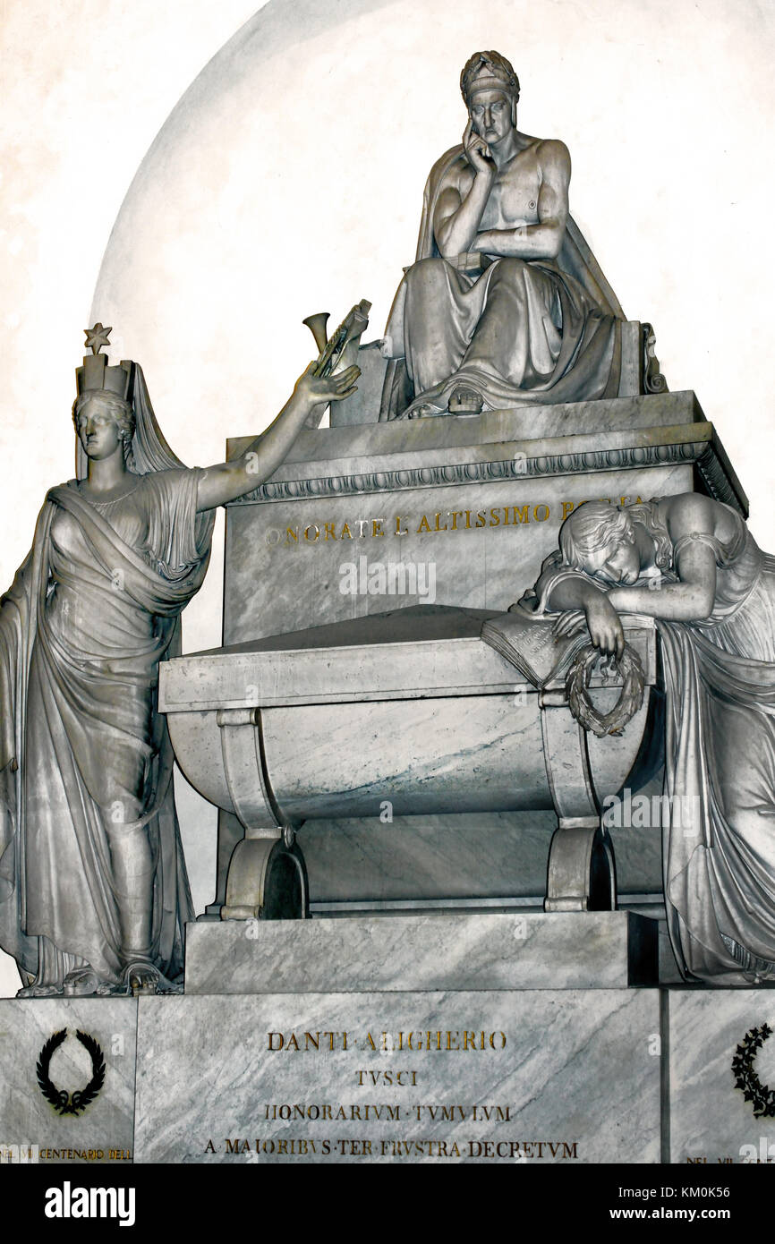 Monument funéraire Machiavel - tombe de Santa Croce ( la Basilique de Santa Croce est la principale église franciscaine de Florence ) Italie ( Niccolò di Bernardo dei Machiavel 1469 – 1527 était un diplomate italien, homme politique, historien, philosophe, humaniste, Et écrivain de la période de la Renaissance ) Eglise et musée de Santa Croche, par Leon Battista Alberti 1470 Florence Italie ( la Basilique de Santa Croce église franciscaine de Florence, Italie. e Piazza di Santa Croce, Toscane italienne, Italie, les inhumations: Michel-Ange, Galileo Galilei, Niccolo Machiavel, Architectes, Filippo Brunelleschi, Arno Banque D'Images