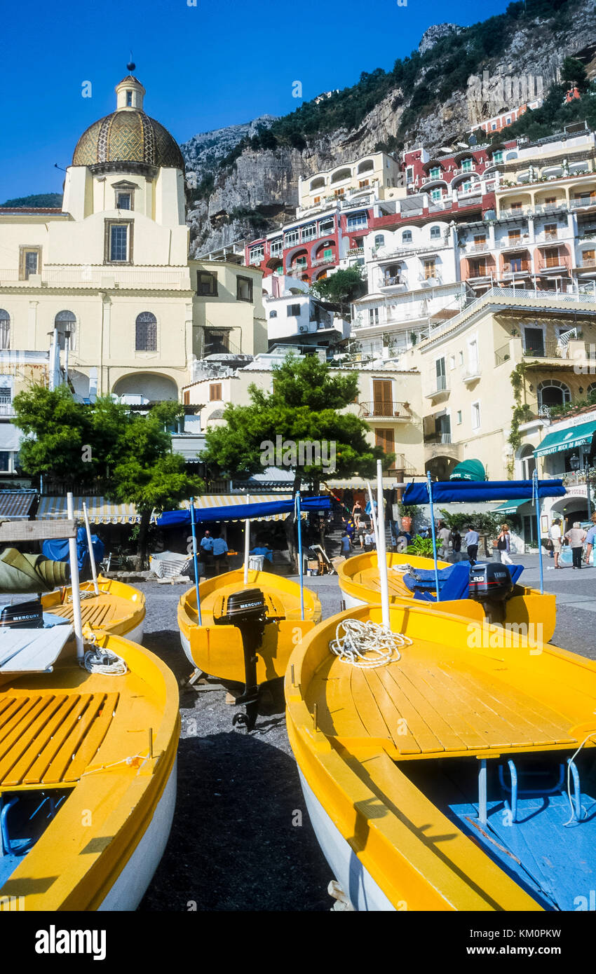 Le village de Positano sur la côte. Amalfo Banque D'Images