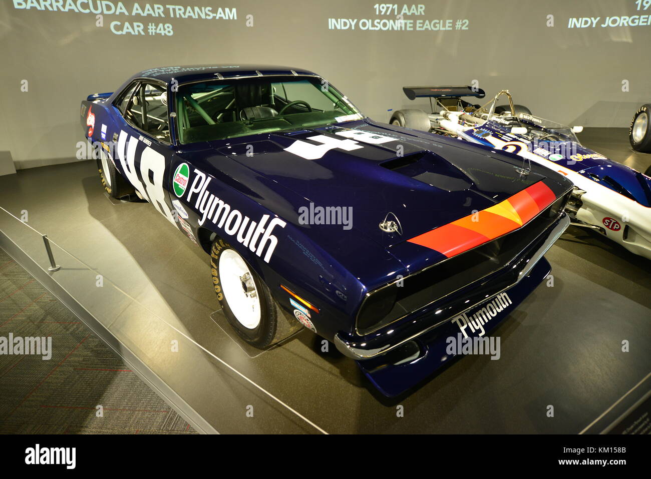 Les voitures de course américaines Banque D'Images