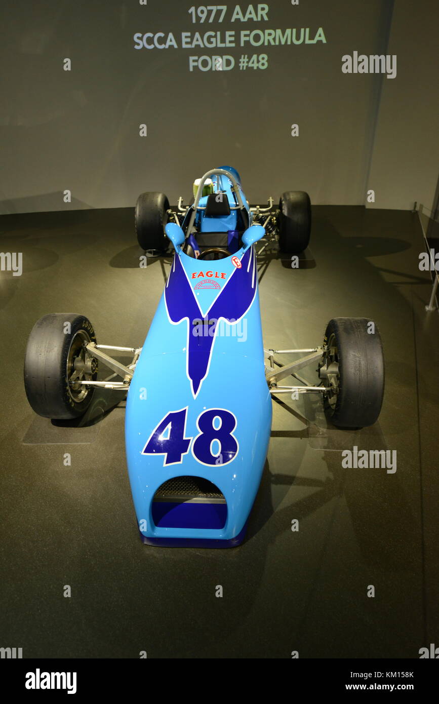 Les voitures de course américaines Banque D'Images