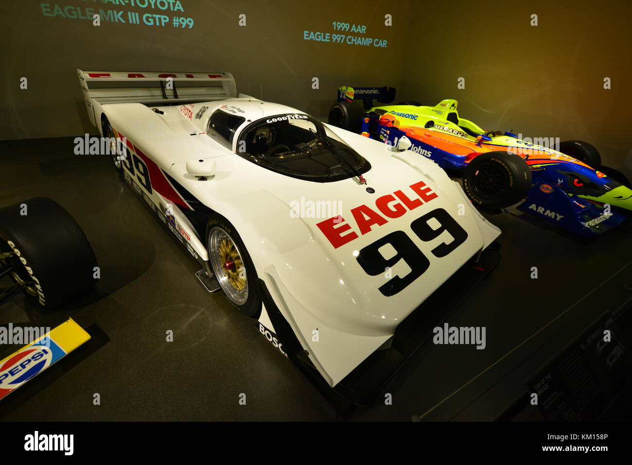 Les voitures de course américaines Banque D'Images