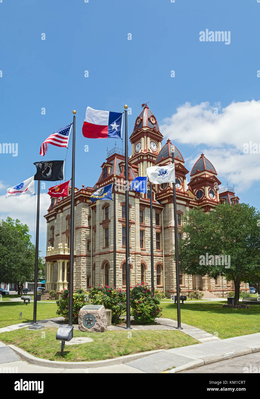 Texas, Lockhart, Caldwell County Courthouse, construit 1894 Banque D'Images