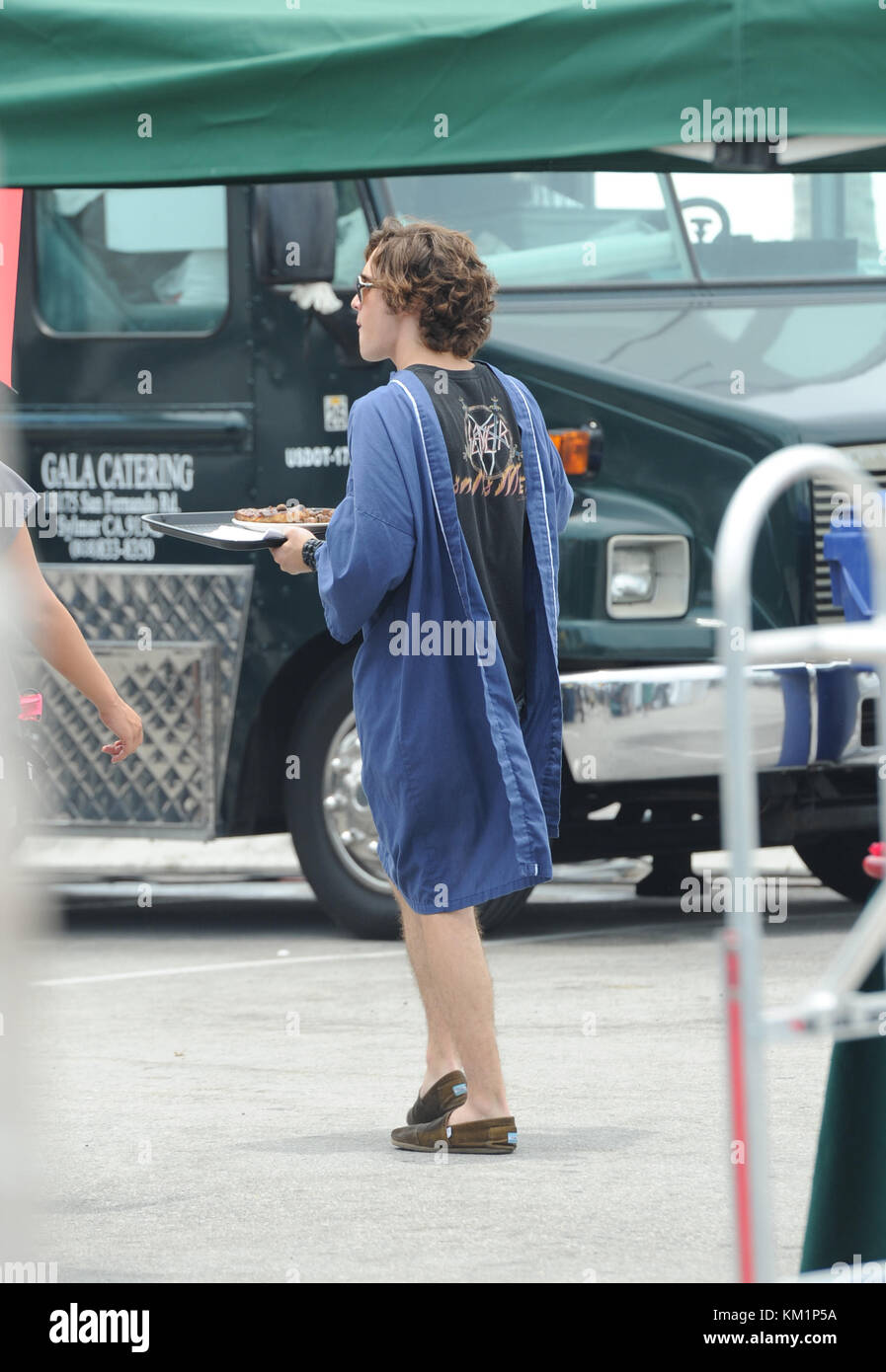 HOLLYWOOD, FL - 13 MAI : premières photos de Julianne Hough et Diego Boneta en costume pour la première fois sur le plateau de 'Rock of Ages' avec Tom Cruise. Le 13 mai 2011 à Miami Beach, Floride. Les gens : Diego Boneta Banque D'Images