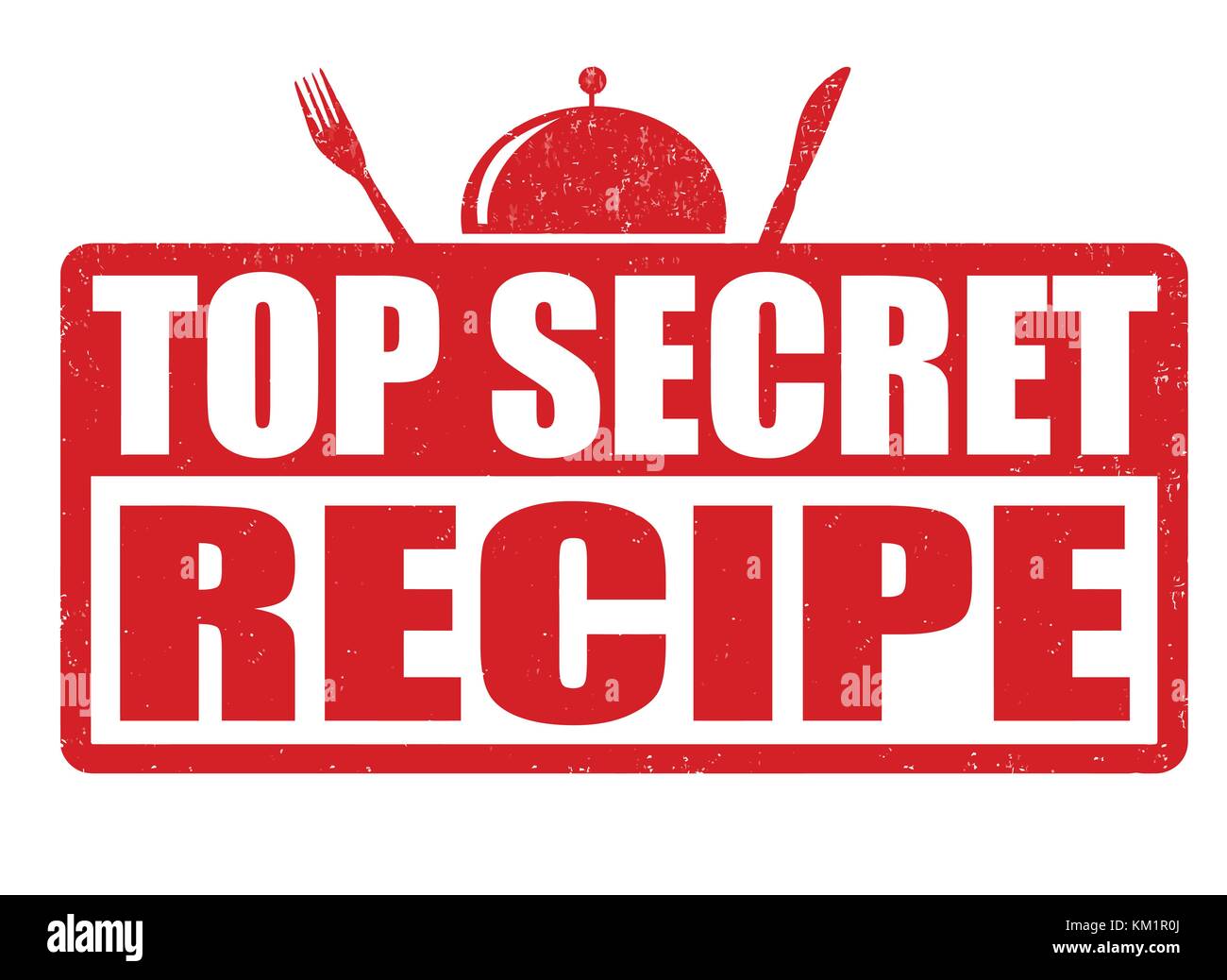 Top secret recipe grunge tampons sur fond blanc, vector illustration Illustration de Vecteur