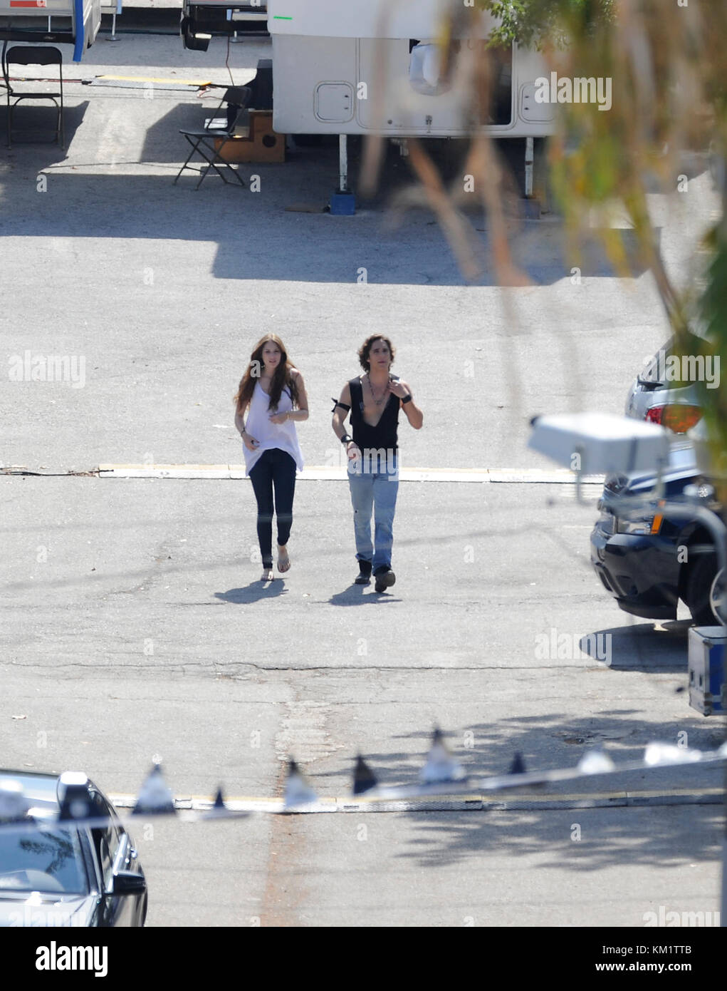 FORT LAUDERDALE, FL - 17 JUIN : Voici la première image de Tom Cruise en tant que rocker vieillissant Stacee Jax dans Rock of Ages. Le film met également en vedette Mary J. Blige, Julianne Hough, Alec Baldwin, Paul Giamatti, Diego Bonet, Russell Brand, Catherine Zeta-Jones, Bryan Cranston et Malin Akerman le 17 juin 2011 à Fort Lauderdale, Floride Banque D'Images