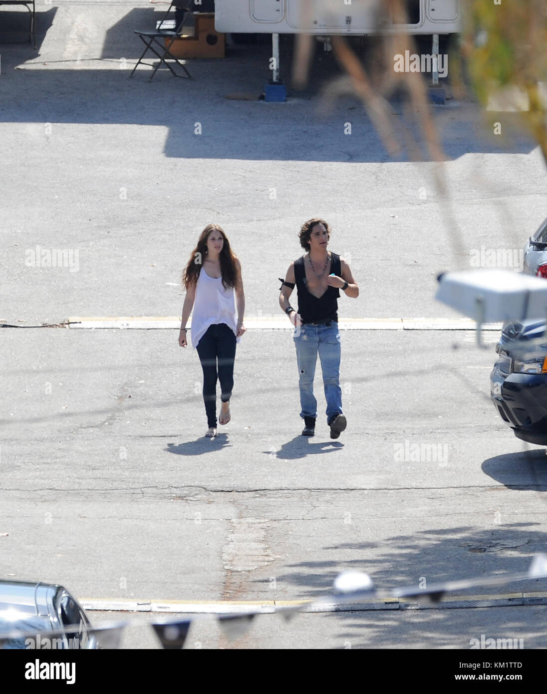 FORT LAUDERDALE, FL - 17 JUIN : Voici la première image de Tom Cruise en tant que rocker vieillissant Stacee Jax dans Rock of Ages. Le film met également en vedette Mary J. Blige, Julianne Hough, Alec Baldwin, Paul Giamatti, Diego Bonet, Russell Brand, Catherine Zeta-Jones, Bryan Cranston et Malin Akerman le 17 juin 2011 à Fort Lauderdale, Floride Banque D'Images