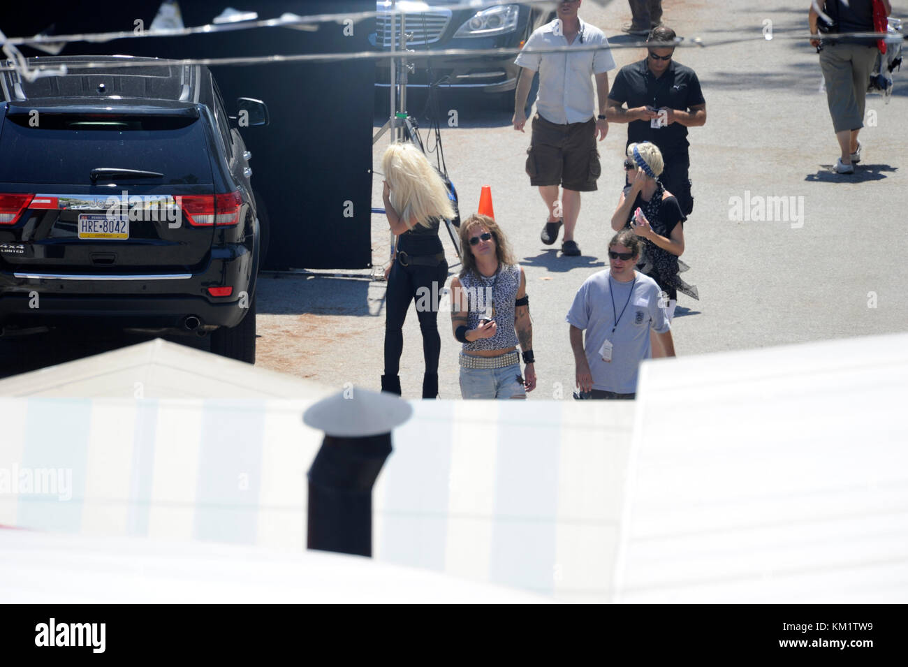 FORT LAUDERDALE, FL - 17 JUIN : Voici la première image de Tom Cruise en tant que rocker vieillissant Stacee Jax dans Rock of Ages. Le film met également en vedette Mary J. Blige, Julianne Hough, Alec Baldwin, Paul Giamatti, Diego Bonet, Russell Brand, Catherine Zeta-Jones, Bryan Cranston et Malin Akerman le 17 juin 2011 à Fort Lauderdale, Floride personnes : Malin Akerman Banque D'Images