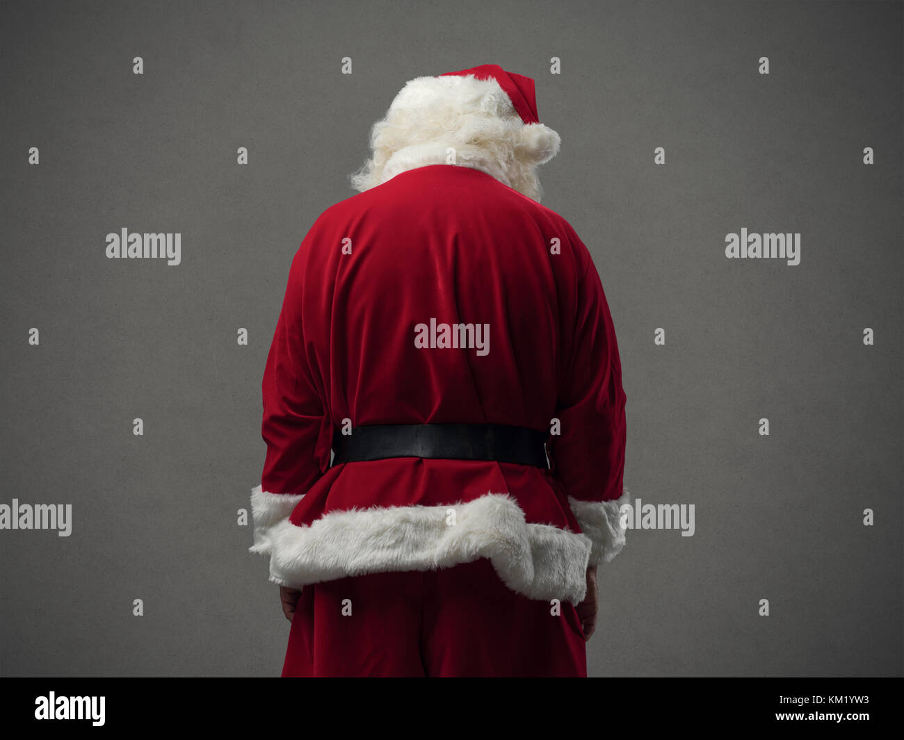 Père Noël triste à la vue arrière, vers le bas, de noël et les célébrations  concept Photo Stock - Alamy