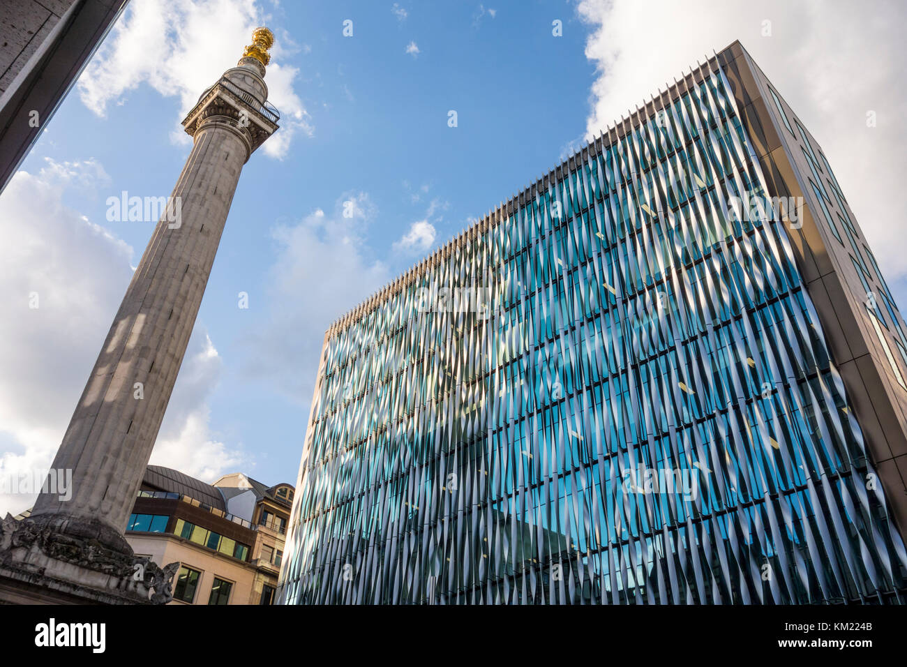 Le Monument Bâtiment par Ken Shuttleworth's Make Architects au 11-19 rue du monument, Ville de London, UK Banque D'Images