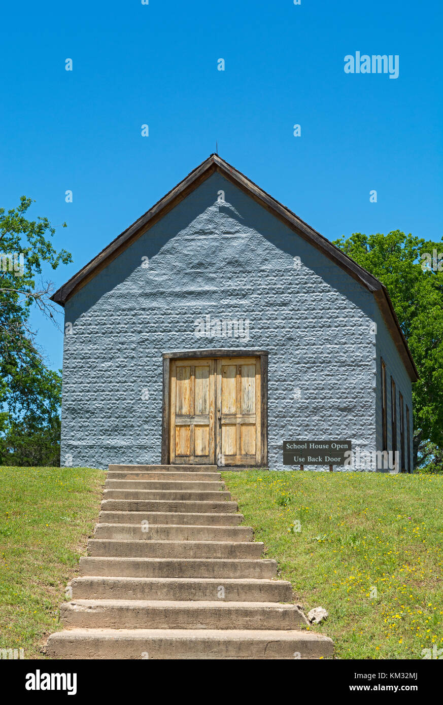 Texas, Stonewall, Lyndon B. Johnson National Historical Park, École de jonction, LBJ est allé(e) à un programme de quatre ans Banque D'Images