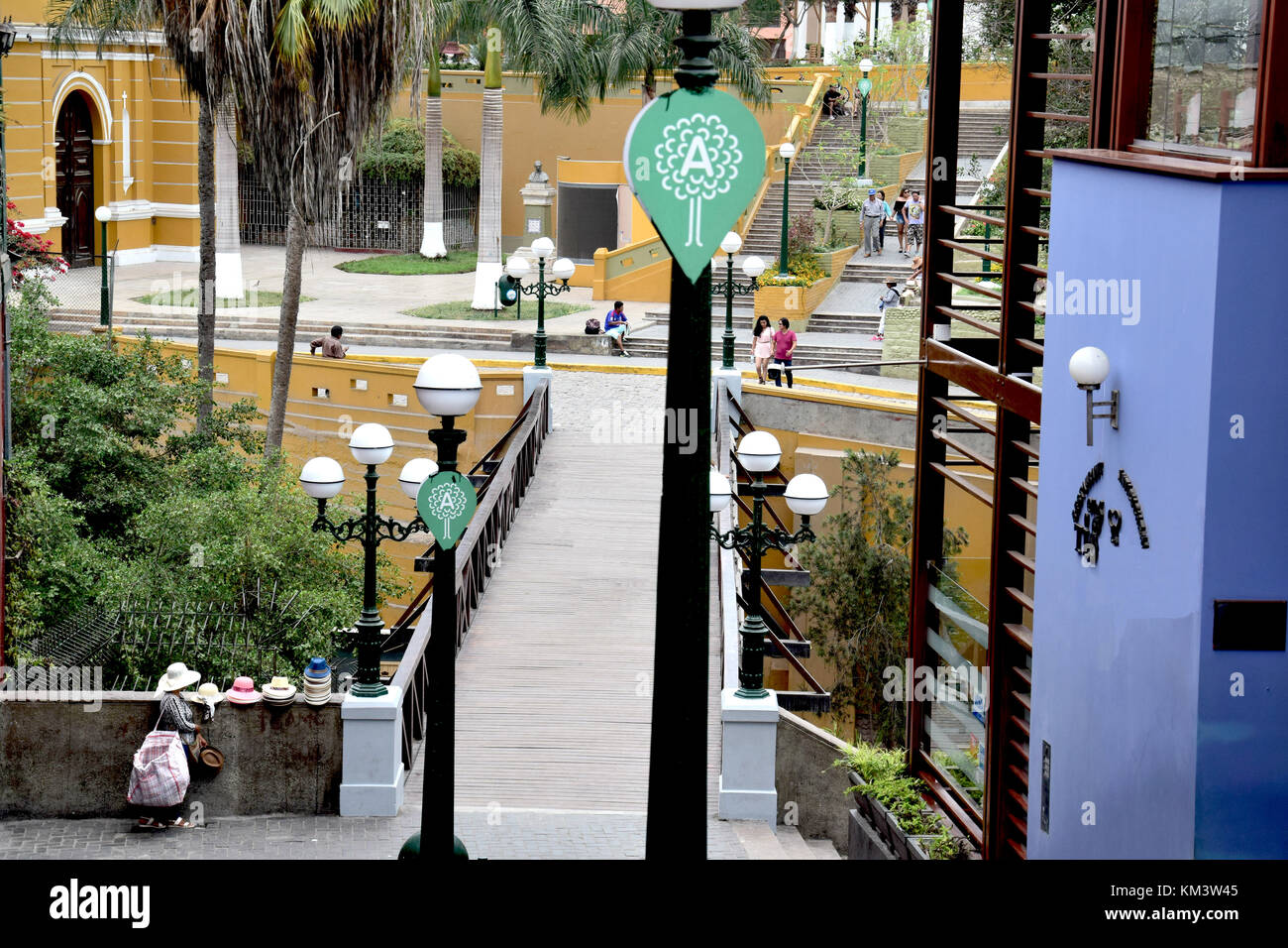 Barranco district dans le sud de la Lima, Pérou Banque D'Images