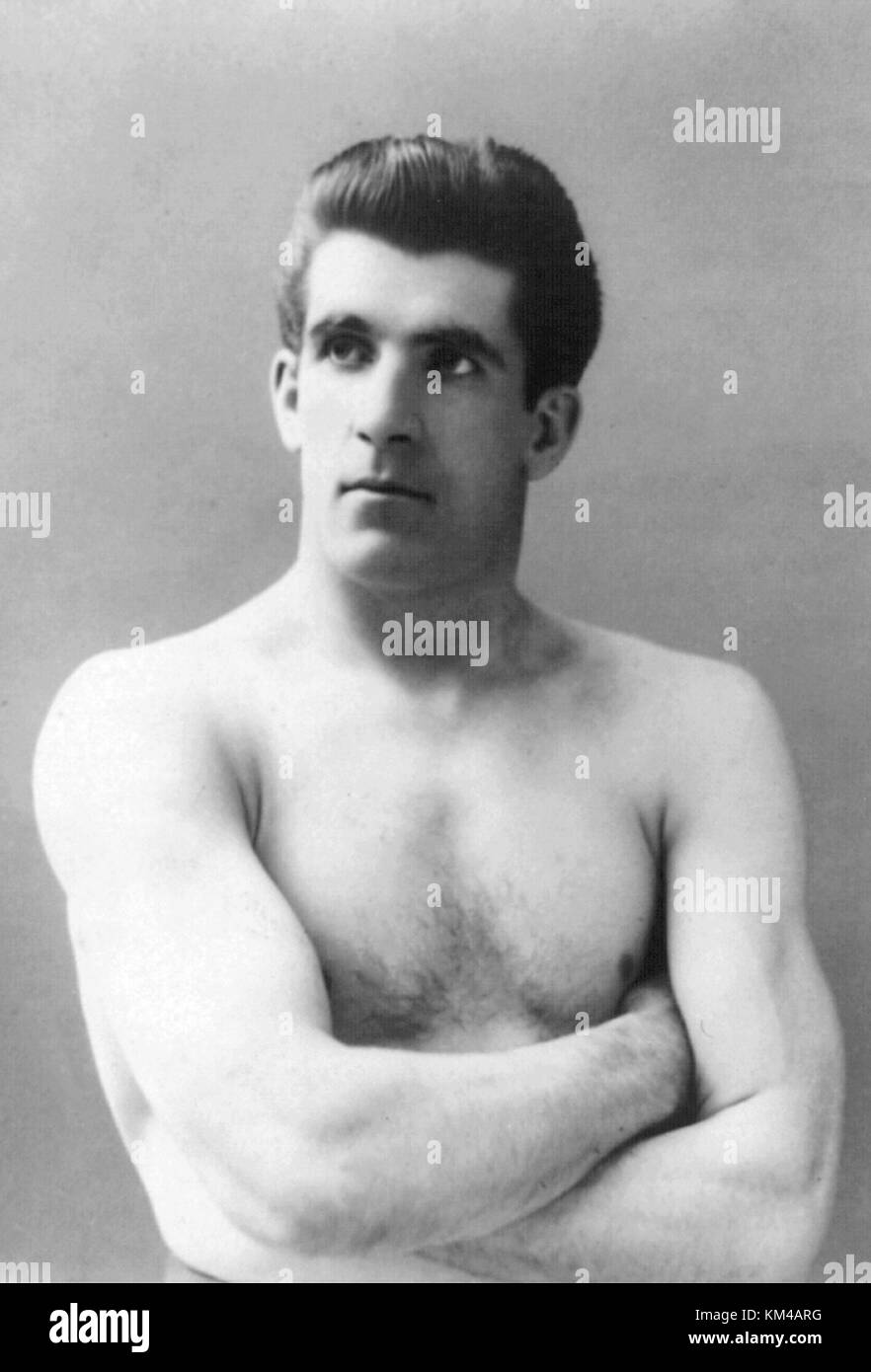 John James "gentleman jim" Corbett, boxeur américain et un ancien champion du monde poids lourd Banque D'Images