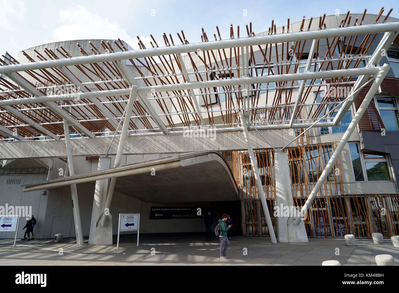 Royaume-Uni : façade du Parlement écossais à Édimbourg. Photo de 12. Septembre 2017. | utilisation dans le monde entier Banque D'Images