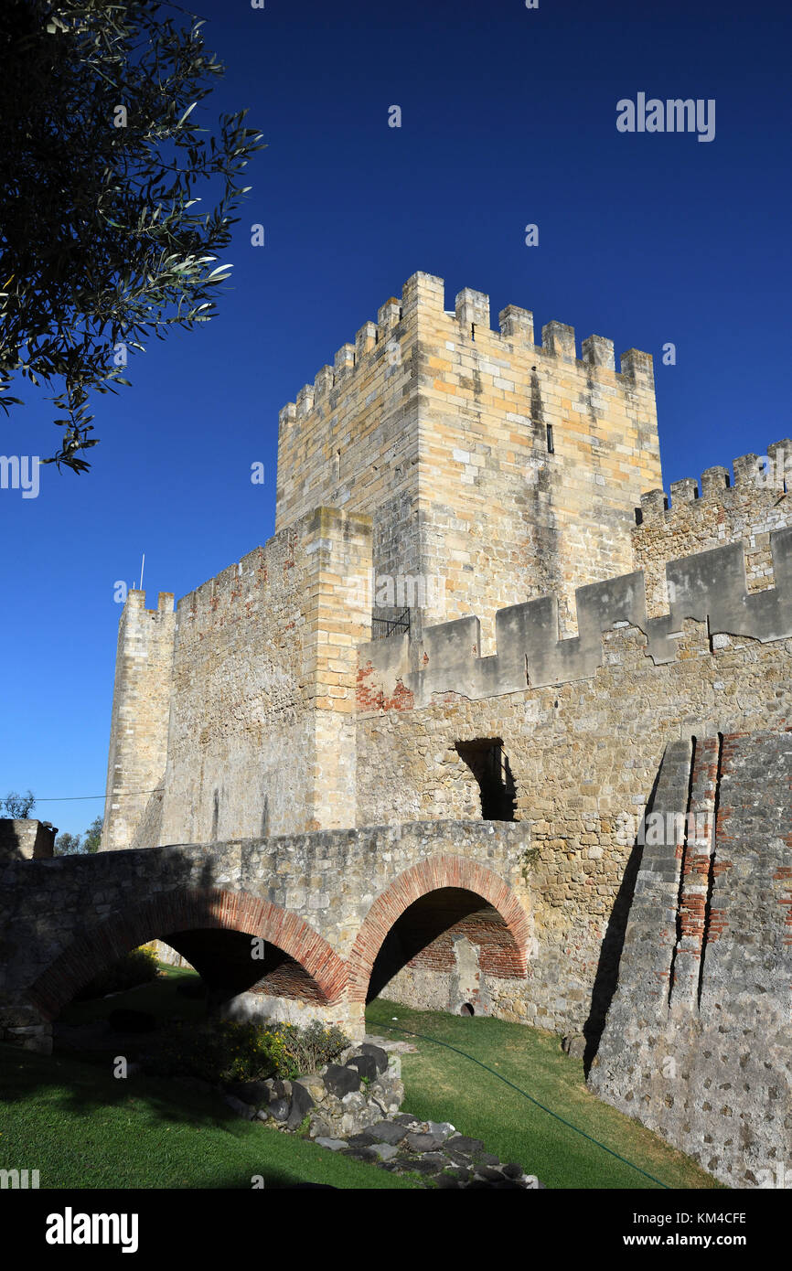 Château de st.george;Castelo de Sao Jorge, Alfama Lisbonne Portugal;; ; Banque D'Images